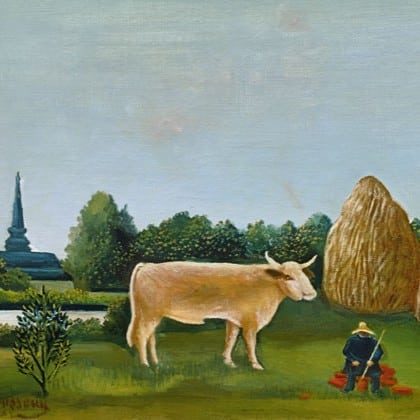 Tableau Henri Rousseau Scène à Bagneux